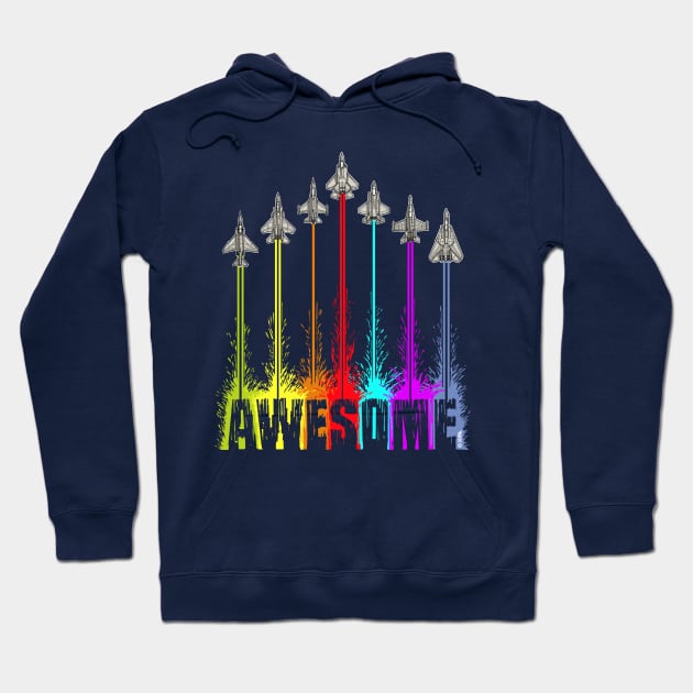 Awesome Fighter Jets 2 Hoodie by NewSignCreation